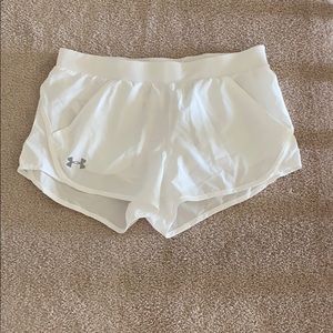 White Under Armour shorts